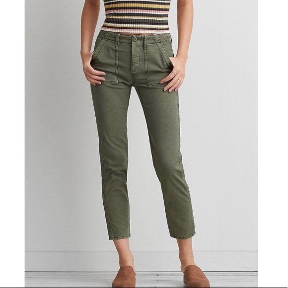 American eagle army green pants Clearance